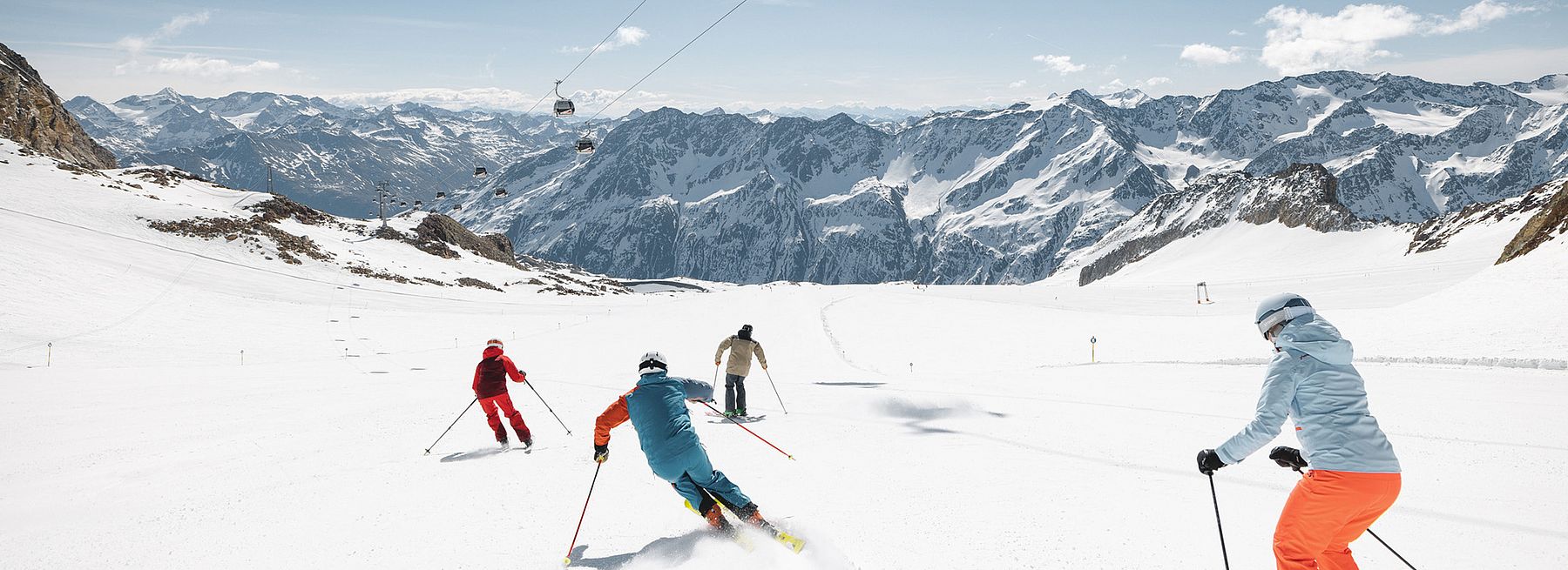 Sonnenskilauf in Sölden