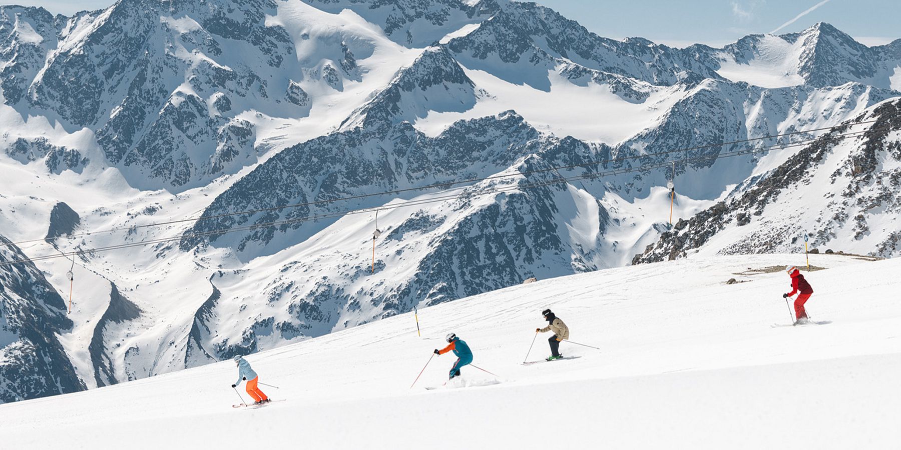 Sonnenskilauf Sölden