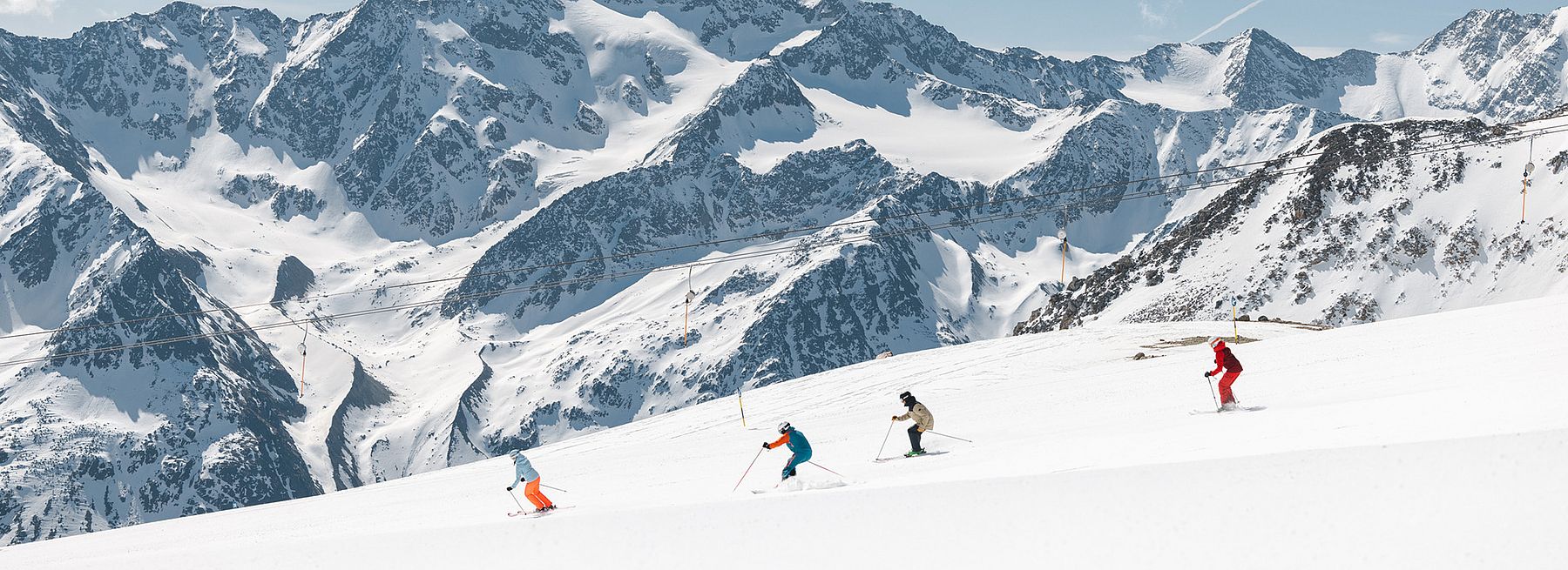 Sonnenskilauf in Sölden