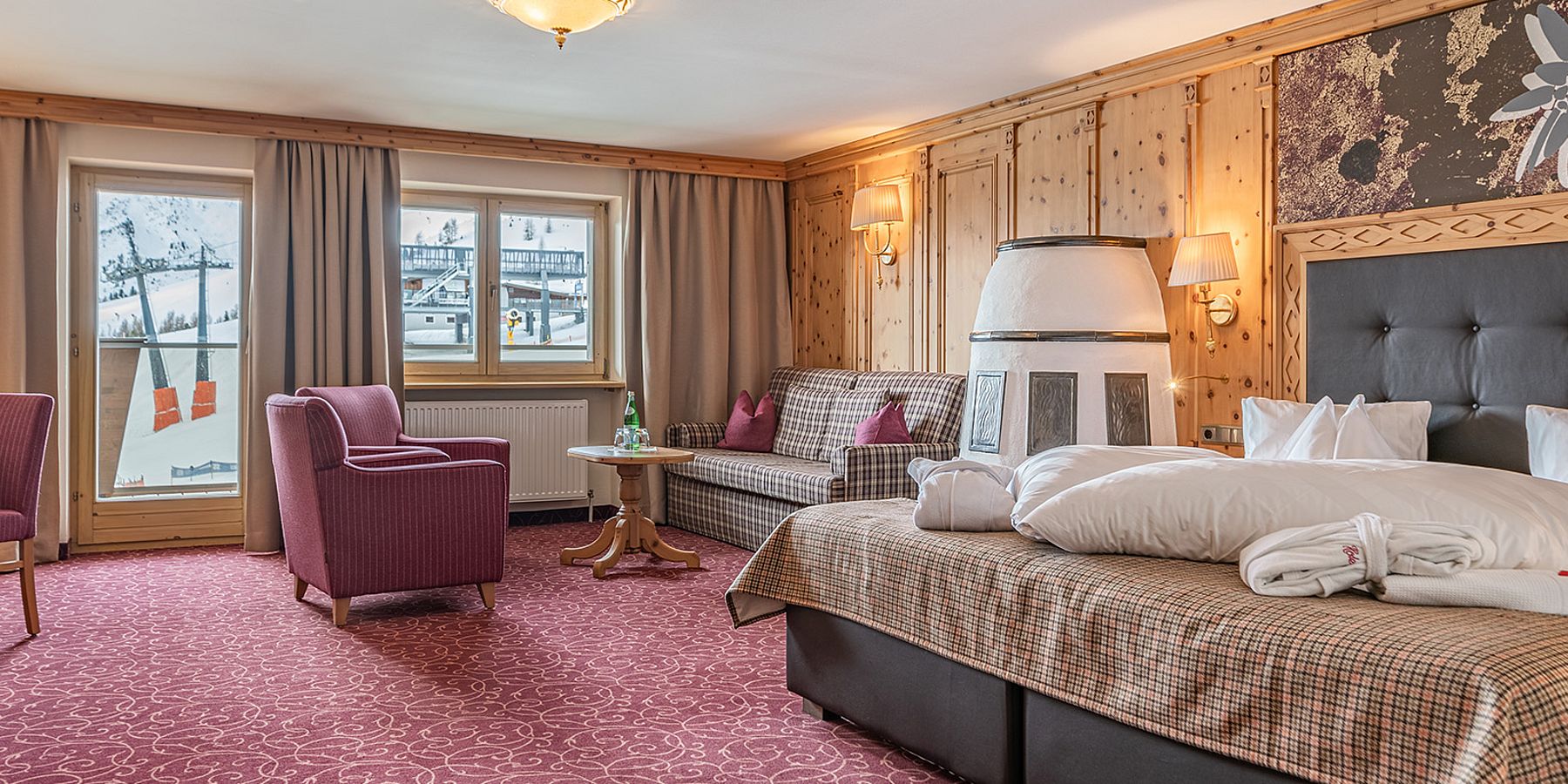 Skihotel Edelweiss Hochsölden junior suite with south facing balcony