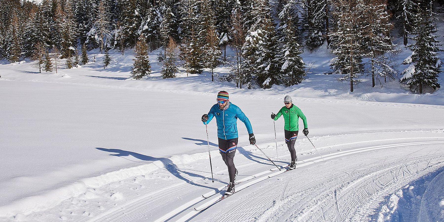 Cross-country skiing in Niederthai