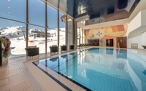 Ansicht von Hochsölden im wunderschönen Ötztal mit einem erstklassigen Skihotel und Wellnessangebot